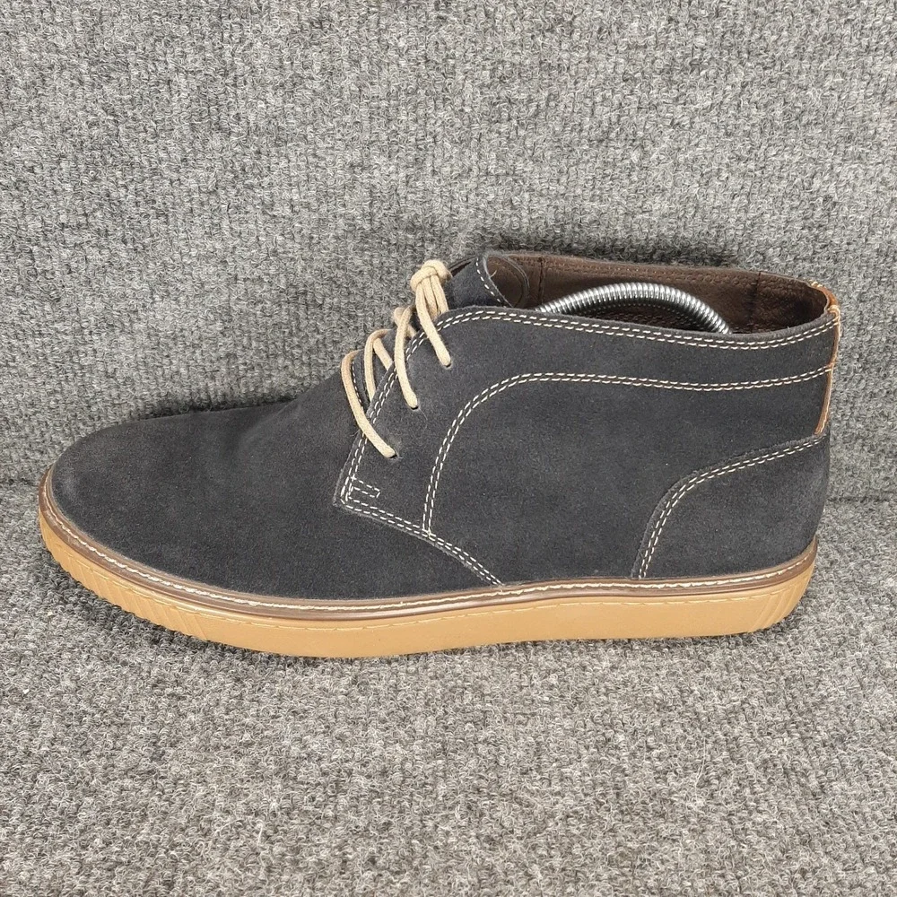 Johnston & Murphy Men's Wallace Chukka Boot Size 11M DK Blue Suede 25-2349 EUC